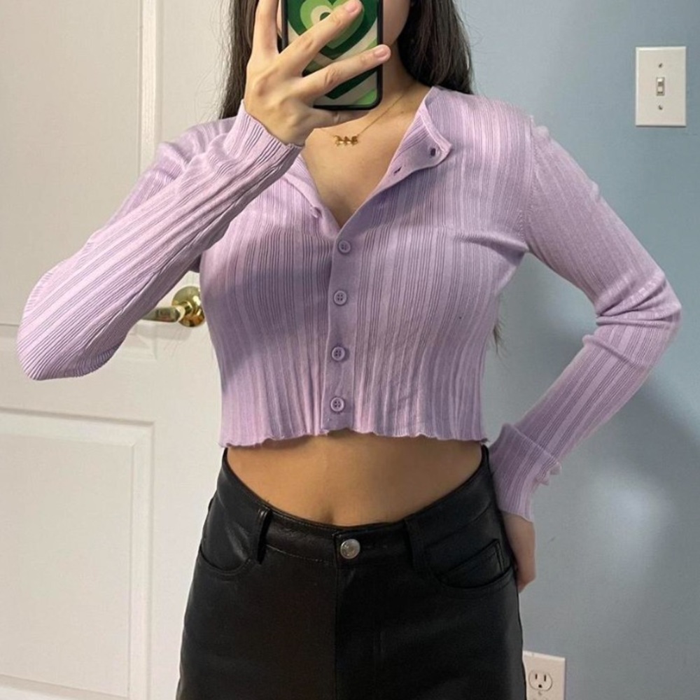 Light purple purple Courtney cardigan